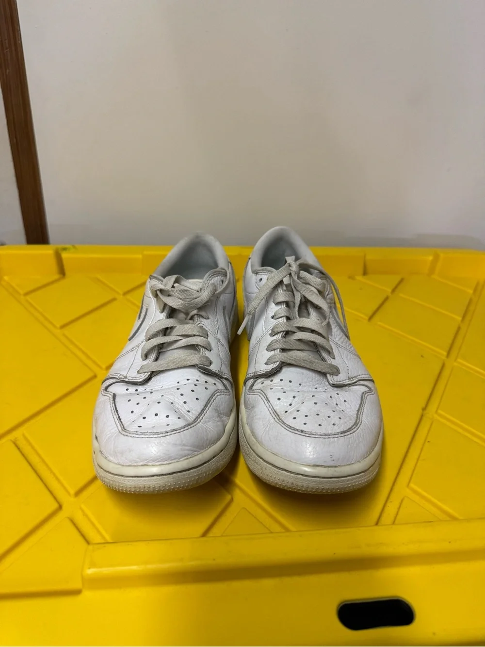 Nike Air Jordan 1 Low Golf White Leather Men’s Size 9